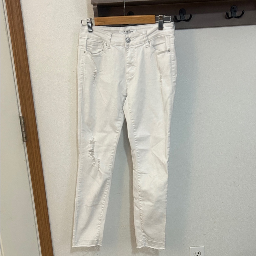 Wax Jean Women's White Cropped Jeans size 11